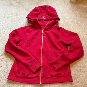 Lululemon Red Zip-Up Hoodie